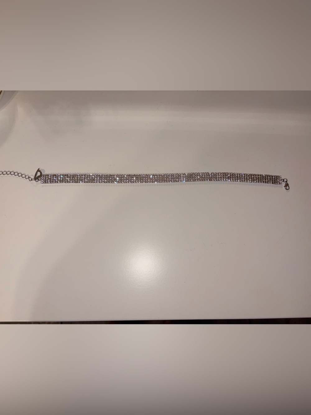 Silver Crystal Choker - Women Jewelry